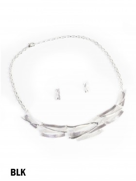 Adjustable Abstract Necklace And Earring Set